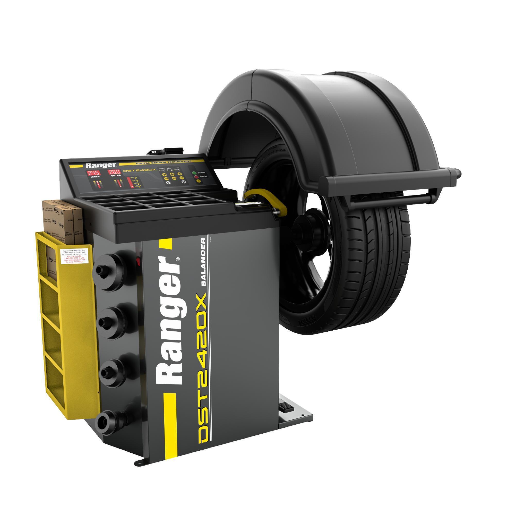 DST2420X Wheel Balancer 40 mm Shaft 30" Maximum Wheel Diameter Capacity